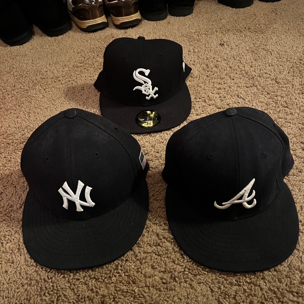 Two Black Baseball Cap Bundle